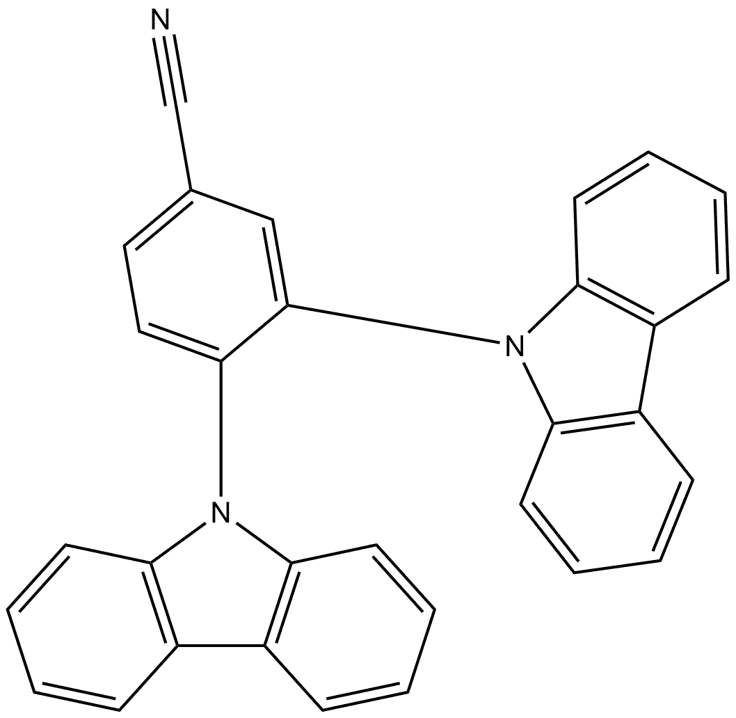 3,4-Di-9H-carbazol-9-ylbenzonitrile 结构式