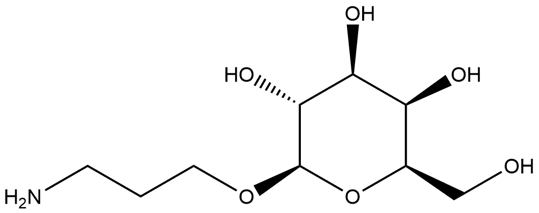 β-D-Galactopyranoside, 3-aminopropyl 结构式