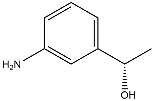 (S)-1-(3-氨基苯基)乙-1-醇 结构式