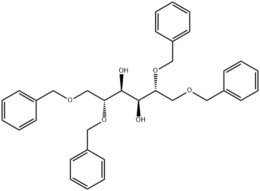 D-Mannitol, 1,2,5,6-tetrakis-O-(phenylmethyl)- 结构式