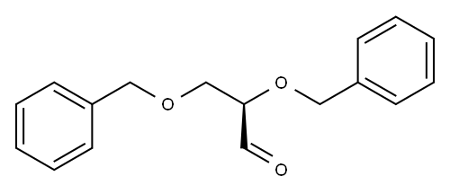 (R)-2,3-双(苄氧基)丙醛 结构式