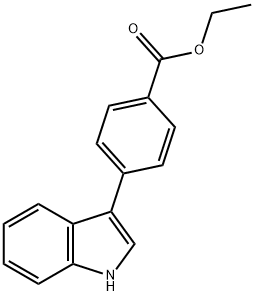 Ethyl 4-(1H-indol-3-yl)benzoate 结构式