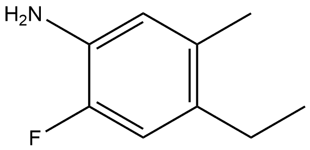 4-ethyl-2-fluoro-5-methylaniline 结构式