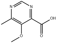 5-甲氧基-6-甲基嘧啶-4-羧酸 结构式