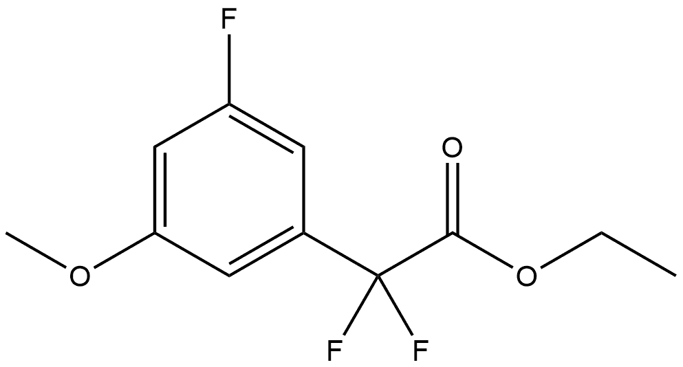 Ethyl α,α,3-trifluoro-5-methoxybenzeneacetate 结构式