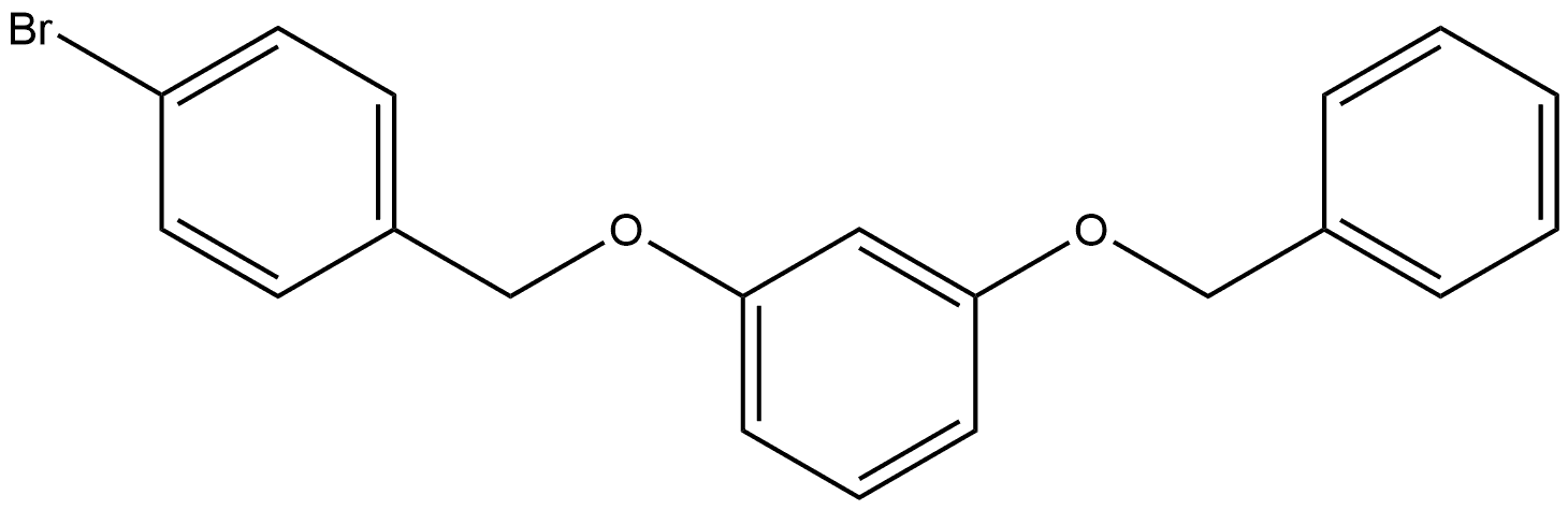 1-[(4-Bromophenyl)methoxy]-3-(phenylmethoxy)benzene 结构式