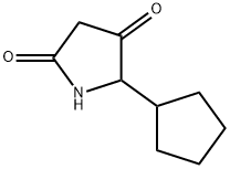 2,4-Pyrrolidinedione, 5-cyclopentyl- 结构式