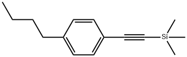 Benzene, 1-butyl-4-[2-(trimethylsilyl)ethynyl]- 结构式