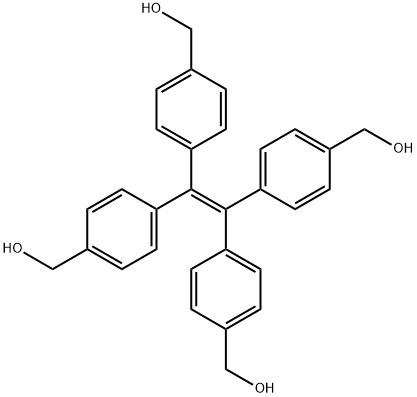 (乙烯-1,1,2,2-四基四(苯-4,1-二基))四甲醇 结构式