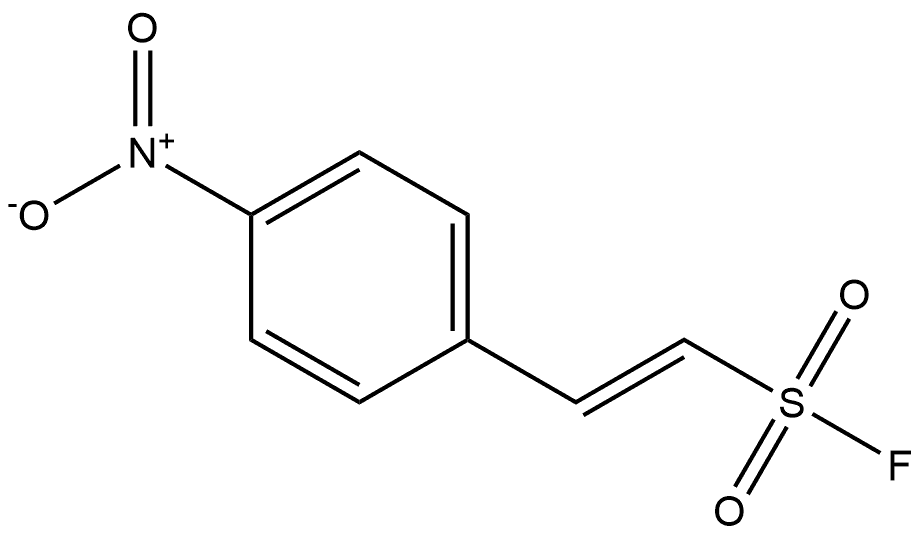 Ethenesulfonyl fluoride, 2-(4-nitrophenyl)-, (1E)- 结构式