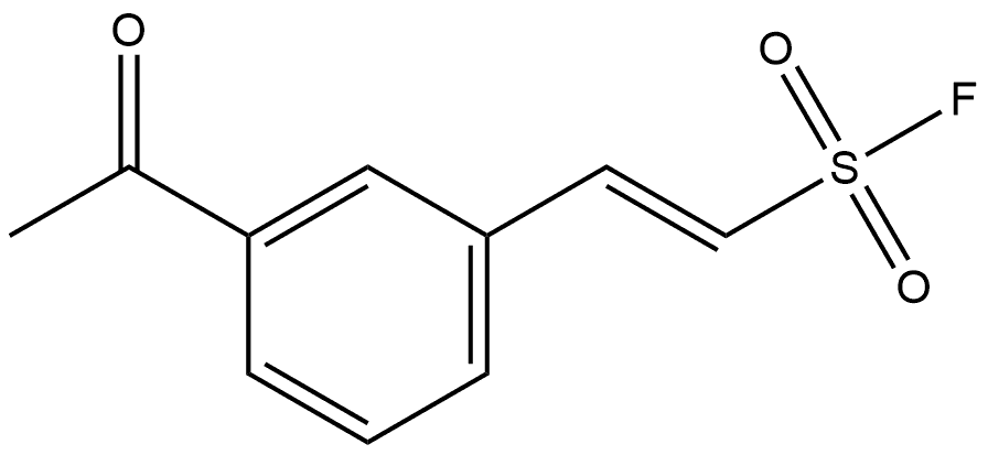 Ethenesulfonyl fluoride, 2-(3-acetylphenyl)-, 结构式