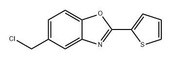 Benzoxazole, 5-(chloromethyl)-2-(2-thienyl)- 结构式