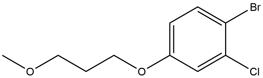 1-Bromo-2-chloro-4-(3-methoxypropoxy)benzene 结构式