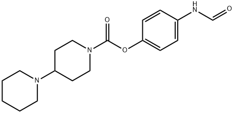 [1,4'-Bipiperidine]-1'-carboxylic acid, 4-(formylamino)phenyl ester 结构式