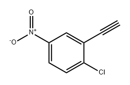 1-氯-2-乙炔基-4-硝基苯 结构式