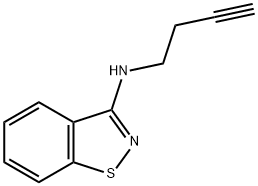 N-3-Butyn-1-yl-1,2-benzisothiazol-3-amine 结构式