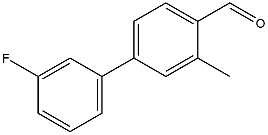 3'-Fluoro-3-methyl[1,1'-biphenyl]-4-carboxaldehyde 结构式