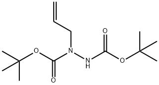 1,2-Hydrazinedicarboxylic acid, 1-(2-propenyl)-, bis(1,1-dimethylethyl) ester 结构式