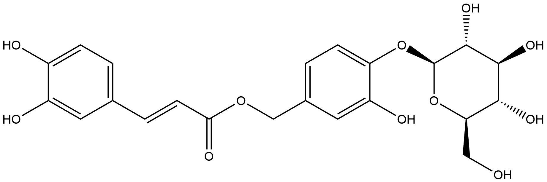 咖啡酰基鹿梨苷 结构式