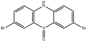 10H-Phenothiazine, 3,7-dibromo-, 5-oxide 结构式