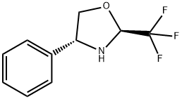 Oxazolidine, 4-phenyl-2-(trifluoromethyl)-, (2S,4R)- 结构式