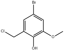 4-Bromo-2-chloromethyl-6-methoxy-phenol 结构式