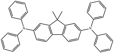 9H-FLUORENE-2,7-DIAMINE, 9,9-DIMETHYL-N2,N2,N7,N7-TETRAPHENYL- 结构式