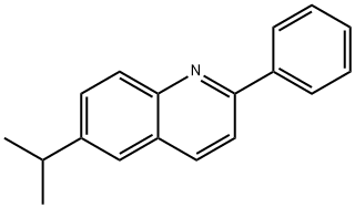 6-异丙基-2-苯基喹啉 结构式