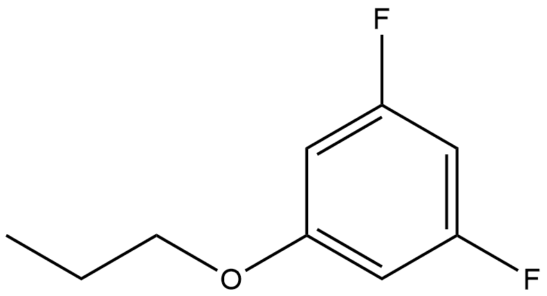 3-(3,5-二氟苯氧基)丙烷 结构式