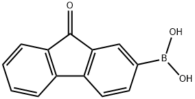 (9-氧代-9H-芴-2-基)硼酸 结构式