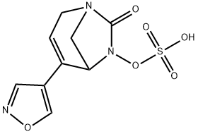 Sulfuric acid, mono[4-(4-isoxazolyl)-7-oxo-1,6-
diazabicyclo[3.2.1]oct-3-en-6-yl] ester 结构式