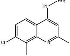 Quinoline, 7-chloro-4-hydrazinyl-2,8-dimethyl- 结构式