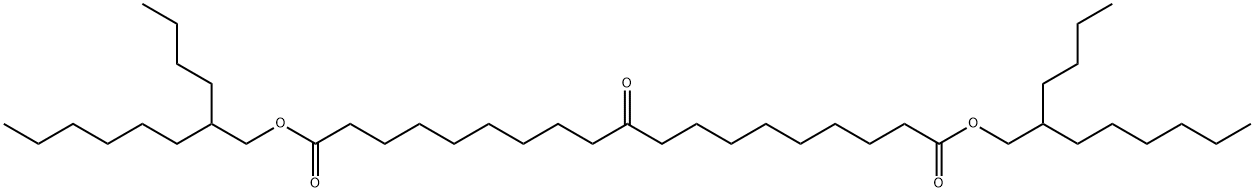 双(2-丁基辛基)10-氧代十二烷二酸二酯 结构式