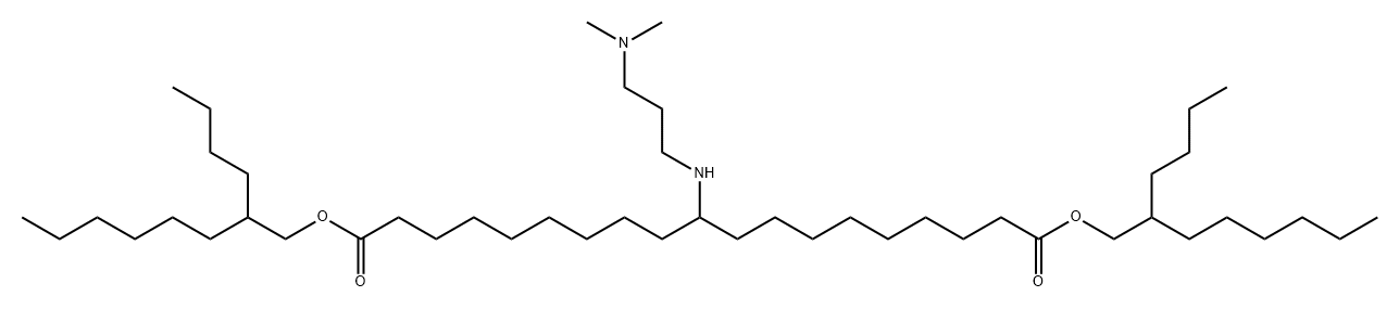 Nonadecanedioic acid, 10-[[3-(dimethylamino)propyl]amino]-, 1,19-bis(2-butyloctyl) ester 结构式