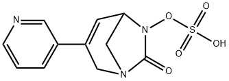 Sulfuric acid, mono[7-oxo-3-(3-pyridinyl)-1,6-
diazabicyclo[3.2.1]oct-3-en-6-yl] ester 结构式