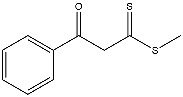 Benzenepropane(dithioic) acid, β-oxo-, methyl ester 结构式