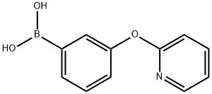 Boronic acid, B-[3-(2-pyridinyloxy)phenyl]- 结构式