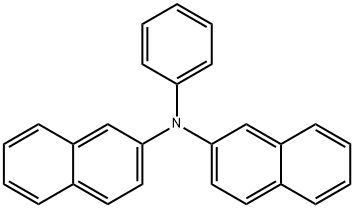 2-Naphthalenamine, N-2-naphthalenyl-N-phenyl- 结构式