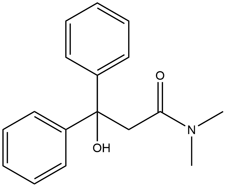 Benzenepropanamide, β-hydroxy-N,N-dimethyl-β-phenyl- 结构式