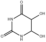 2,4(1H,3H)-Pyrimidinedione, dihydro-5,6-dihydroxy- 结构式