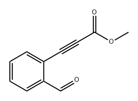 3-(2-甲酰苯基)丙炔酸甲酯 结构式