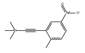 Benzene, 1-methyl-4-nitro-2-[2-(trimethylsilyl)ethynyl]- 结构式