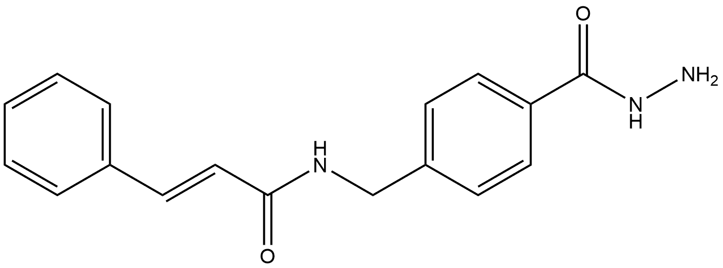N-(4-(肼羰基)苄基)肉桂酰胺 结构式