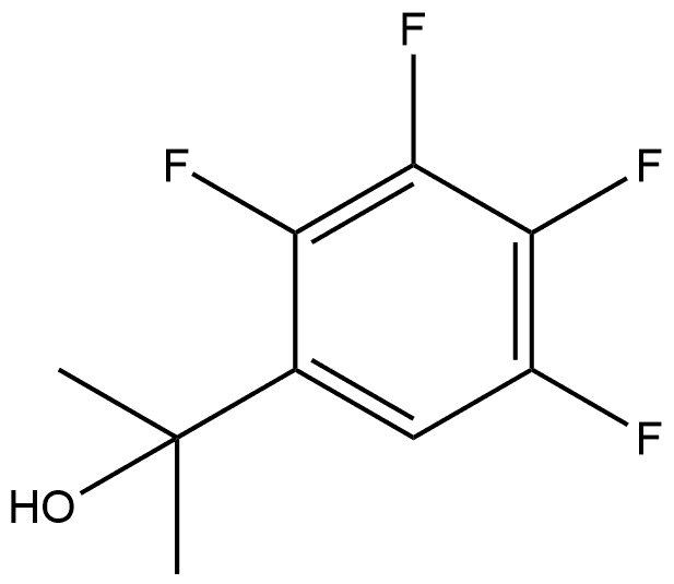 2,3,4,5-Tetrafluoro-α,α-dimethylbenzenemethanol 结构式