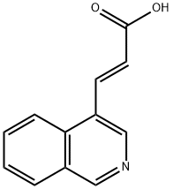 (2E)-3-(4-异喹啉基)-2-丙烯酸 结构式