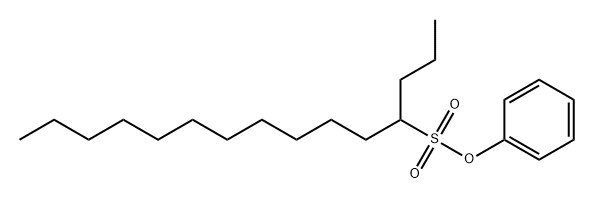 4-Pentadecanesulfonic acid phenyl ester 结构式