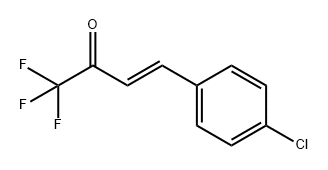 (E)-4-(4-氯苯基)-1,1,1-三氟丁基-3-烯-2-酮 结构式