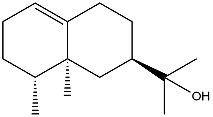 (2R)-1,2,3,4,6,7,8,8a-Octahydro-α,α,8β,8aβ-tetramethyl-2-naphthalenemethanol 结构式