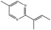 (E)-2-(丁-2-烯-2-基)-5-甲基嘧啶 结构式