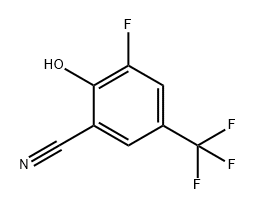 3-氟-2-羟基-5-(三氟甲基)苯甲腈 结构式